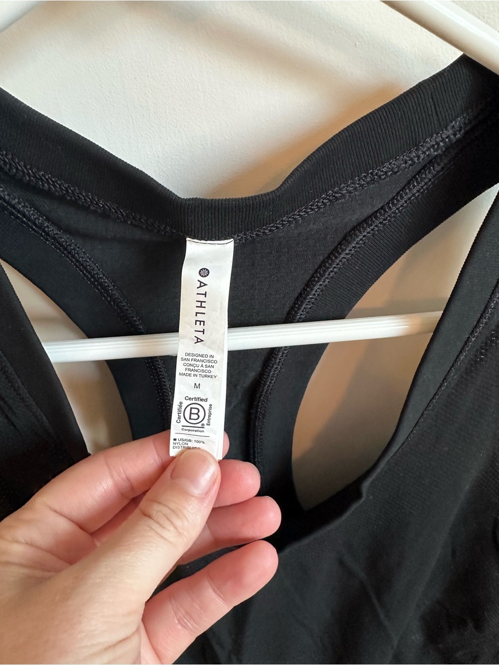 Athleta Black Racerback Performance Tank - Picture 2 of 4
